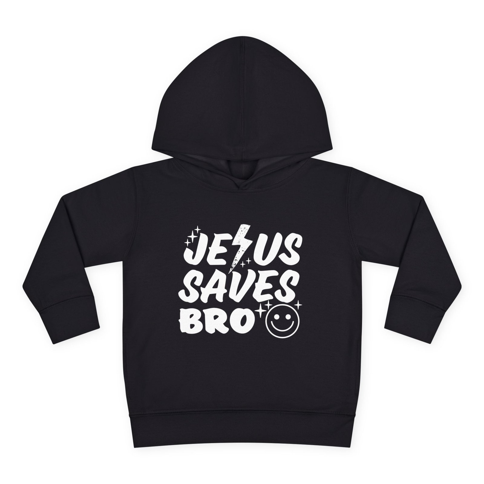Jesus Saves Bro Toddler Pullover Fleece Hoodie