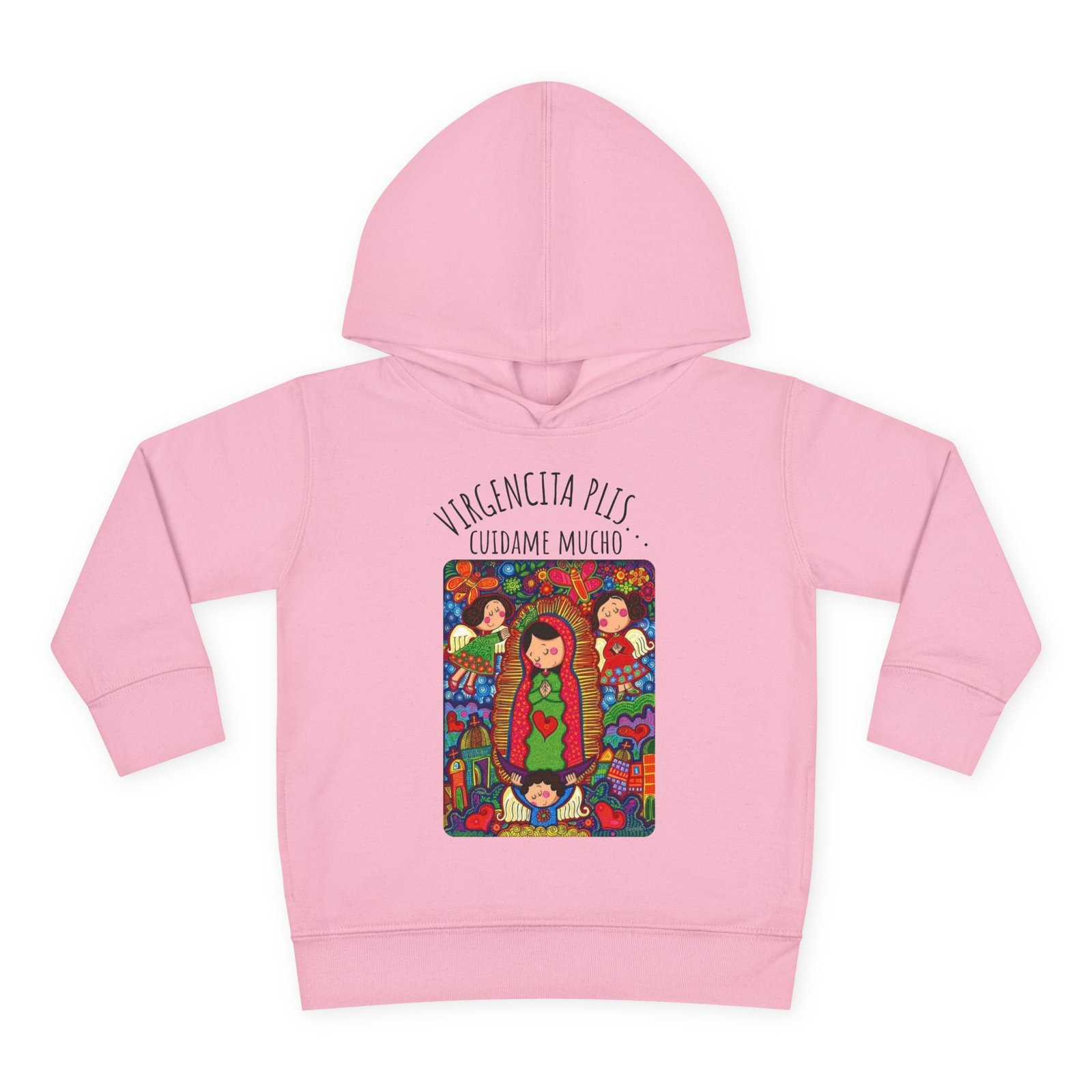 Virgencita Plis Cuidame Mucho Toddler Pullover Fleece Hoodie - Image 5