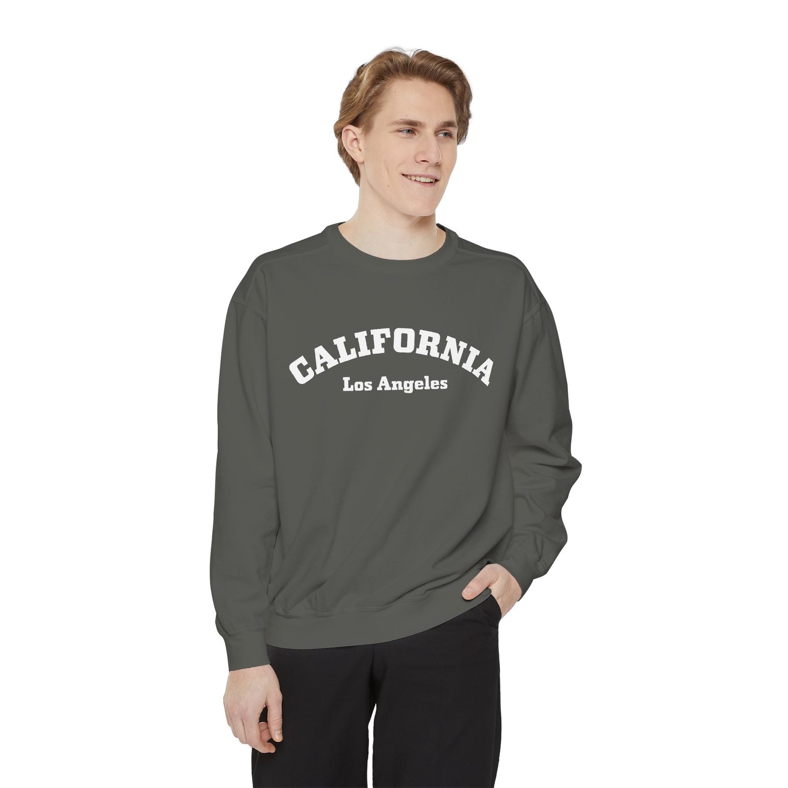 Los Angeles California Comfort Colors Midweight Crewneck Sweatshirt - Image 2