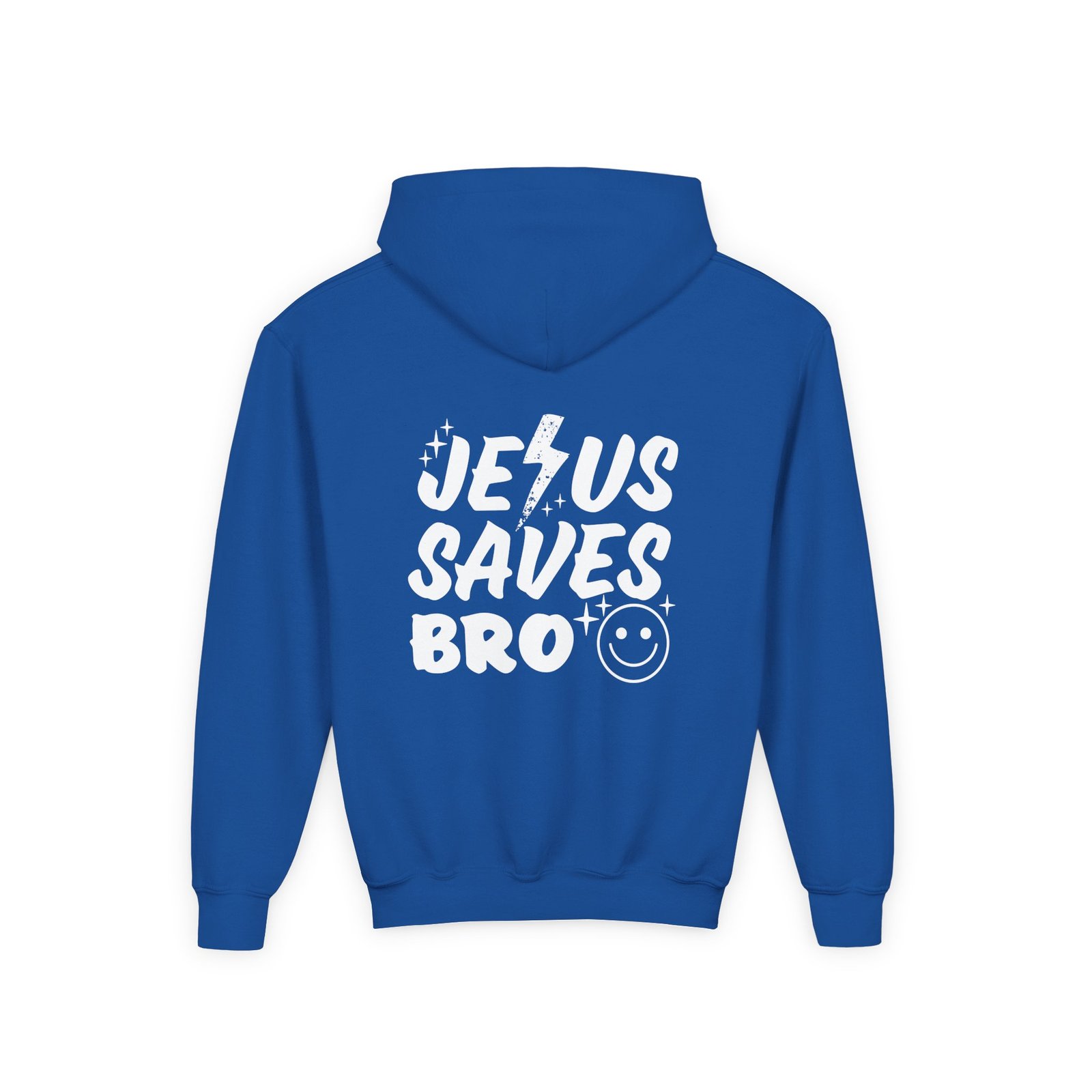 Jesus Saves Bro Youth Hoodie Sweatshirt - Image 9