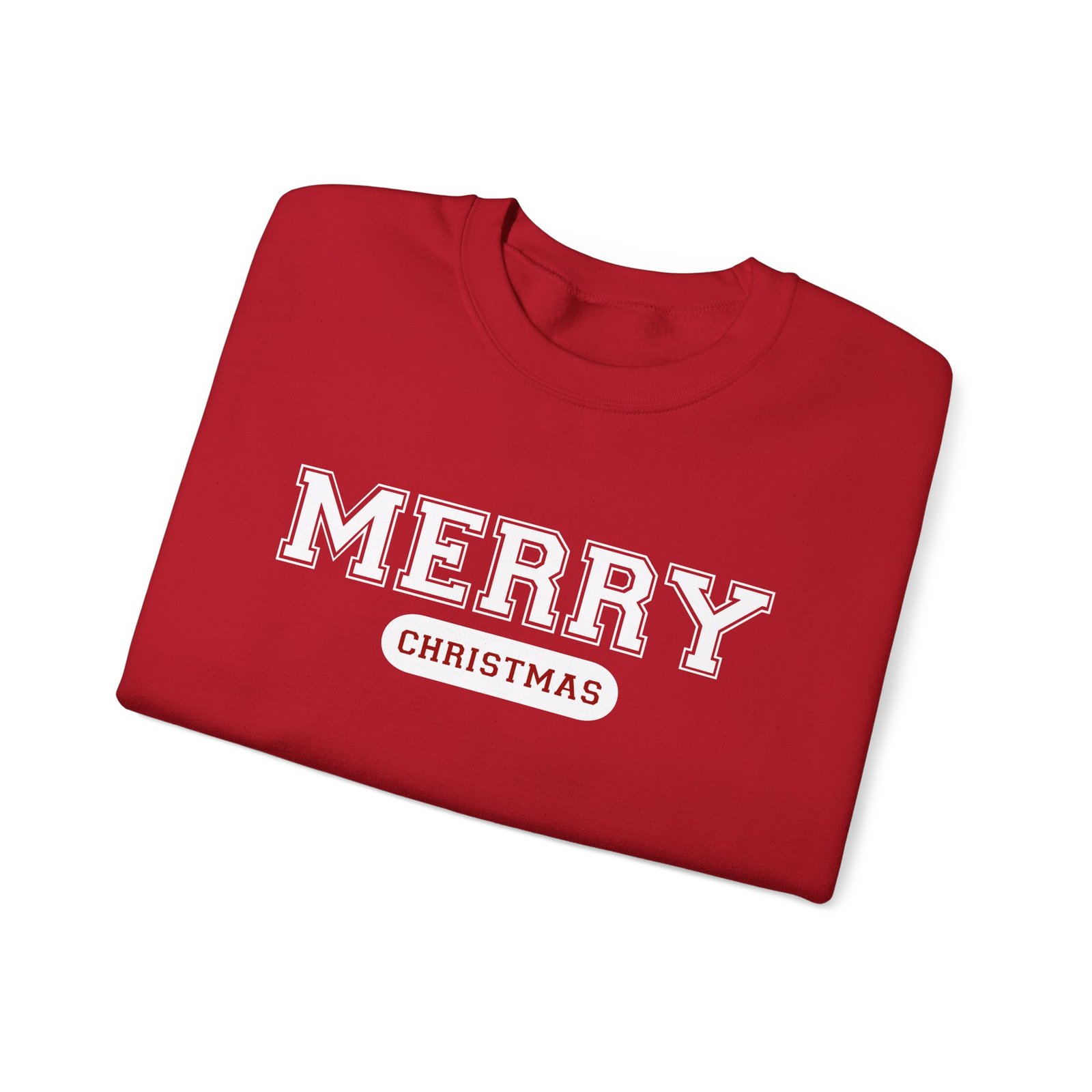 Merry Christmas Varsity Crewneck Sweatshirt - Image 2