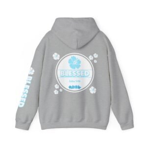 Blessed John 1:16 Hawaiian Flower Hoodie Sweatshirt