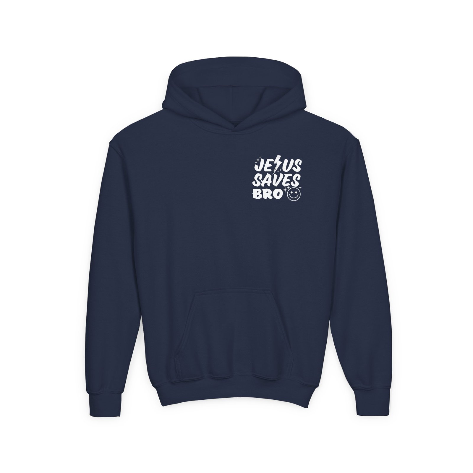 Jesus Saves Bro Youth Hoodie Sweatshirt - Image 10