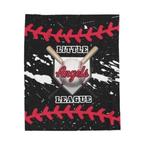 Baseball Team Little League - Personalized Plush Throw Blanket