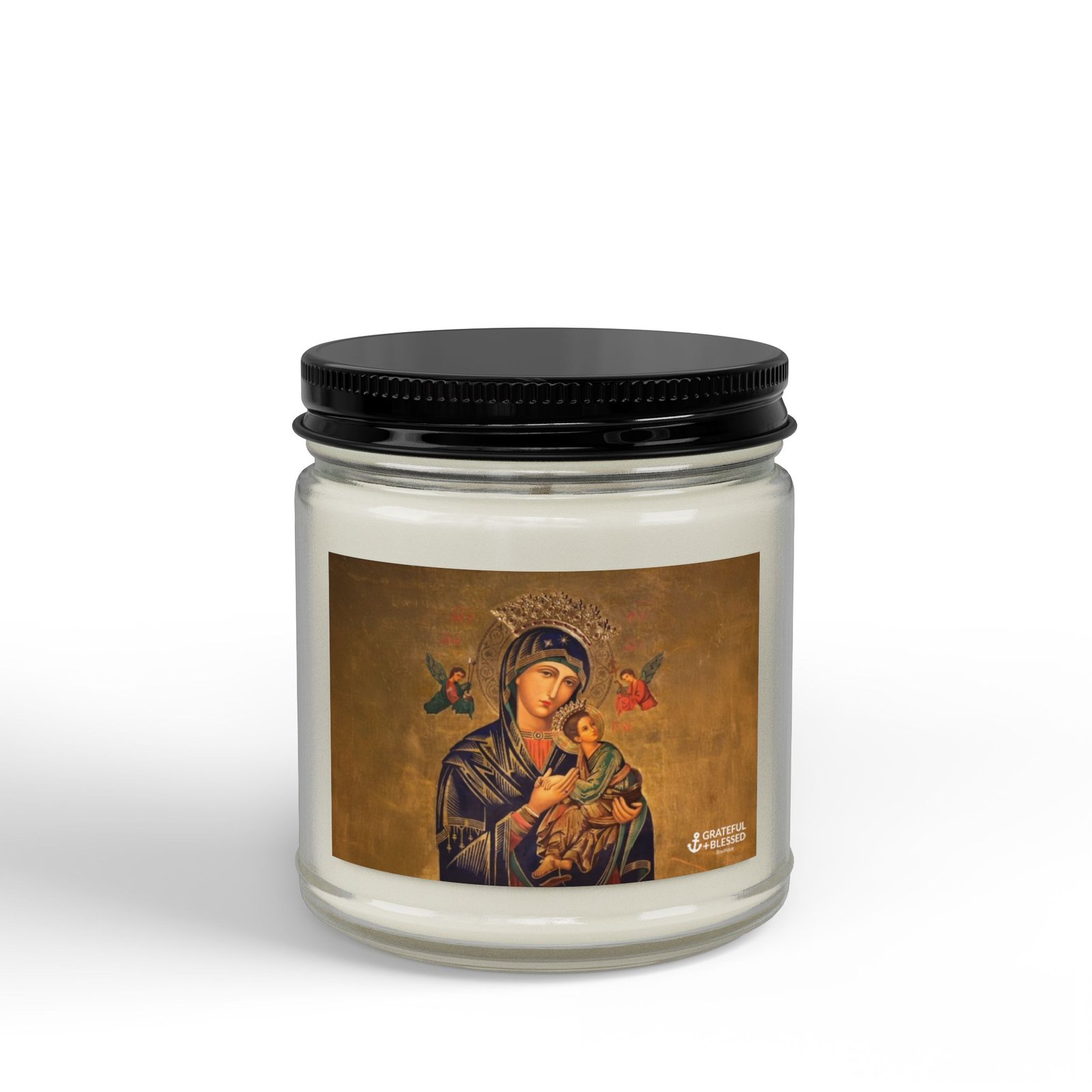 Our Lady of Perpetual Help Virgin Mary Scented Soy Prayer Candle