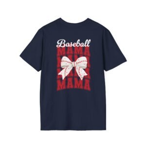 Baseball Mama Collegiate Font T-Shirt