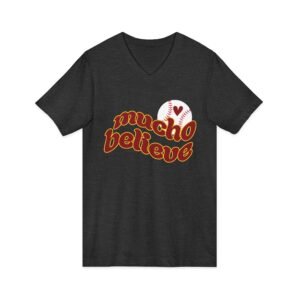 Mucho Believe Jersey Short Sleeve V-Neck Tee