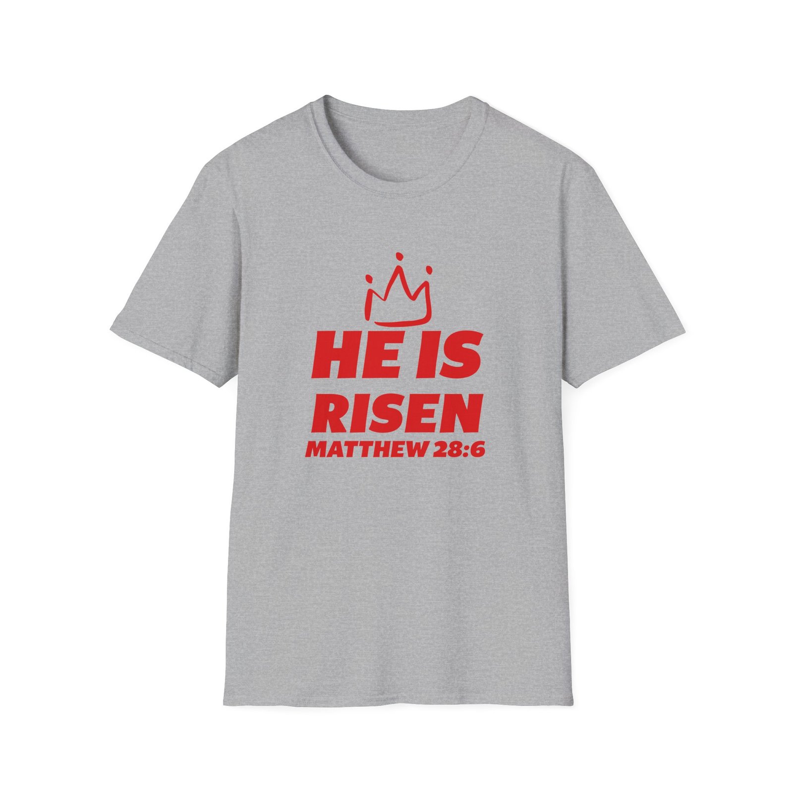 He is Risen Matthew 28:6 Crown Easter T-Shirt - Image 5