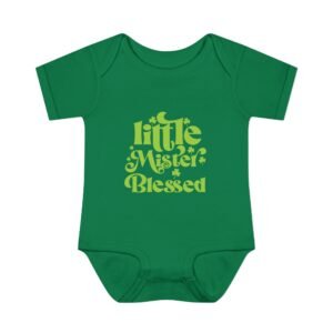 Little Mr Blessed Shamrock Clover St Patrick Infant Onesie
