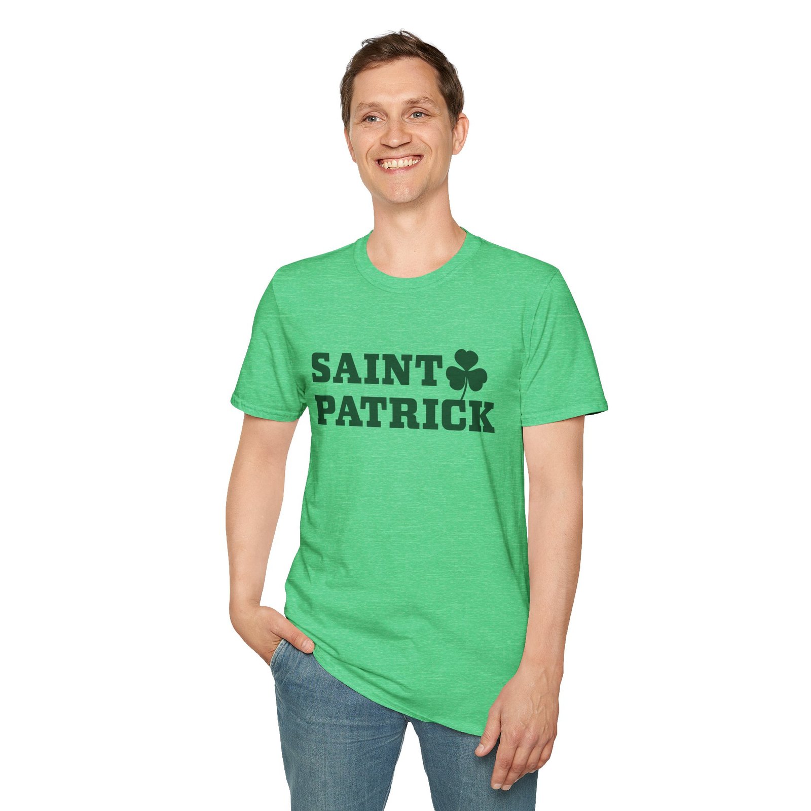 Saint Patrick Shamrock Clover T-Shirt - Image 3