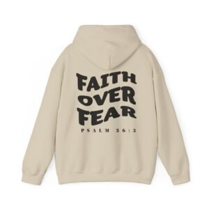 Faith Over Fear Psalm 56:3 Warp Hoodie Sweatshirt