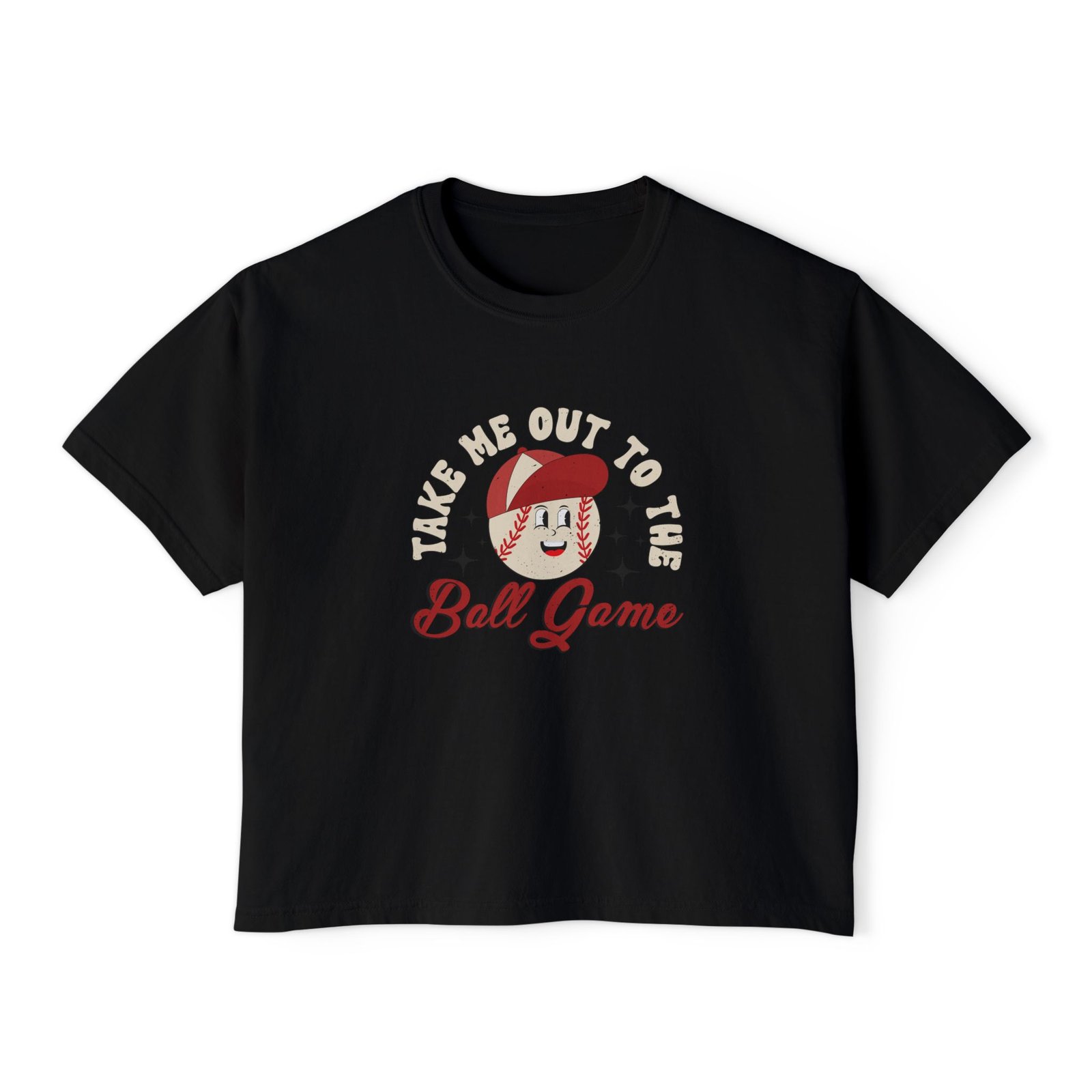 Take Me Out to the Ball Game Women's Boxy Tee