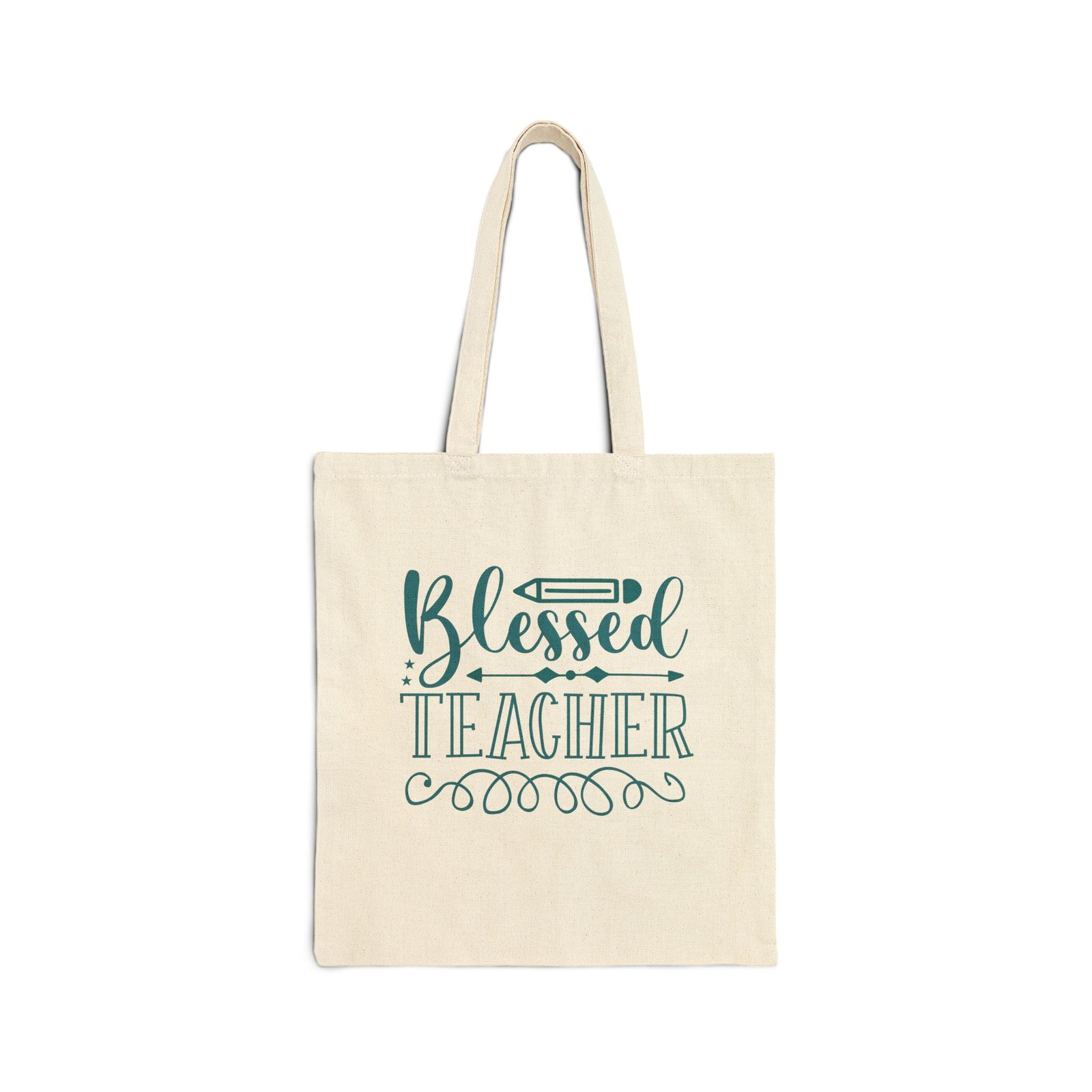Blessed Teacher Cotton Canvas Tote Bag
