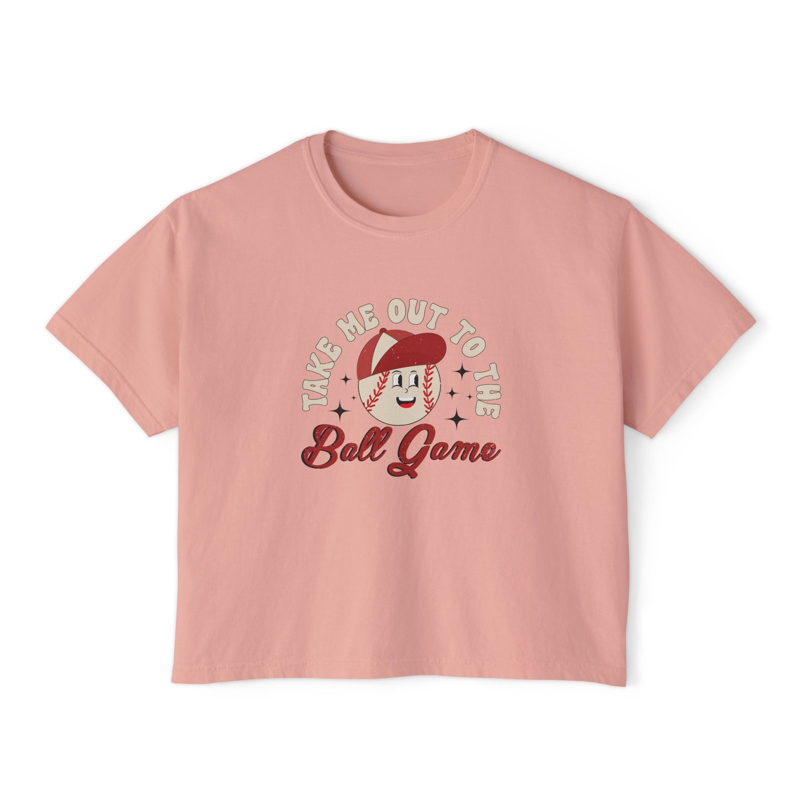 Take Me Out to the Ball Game Women's Boxy Tee - Image 4