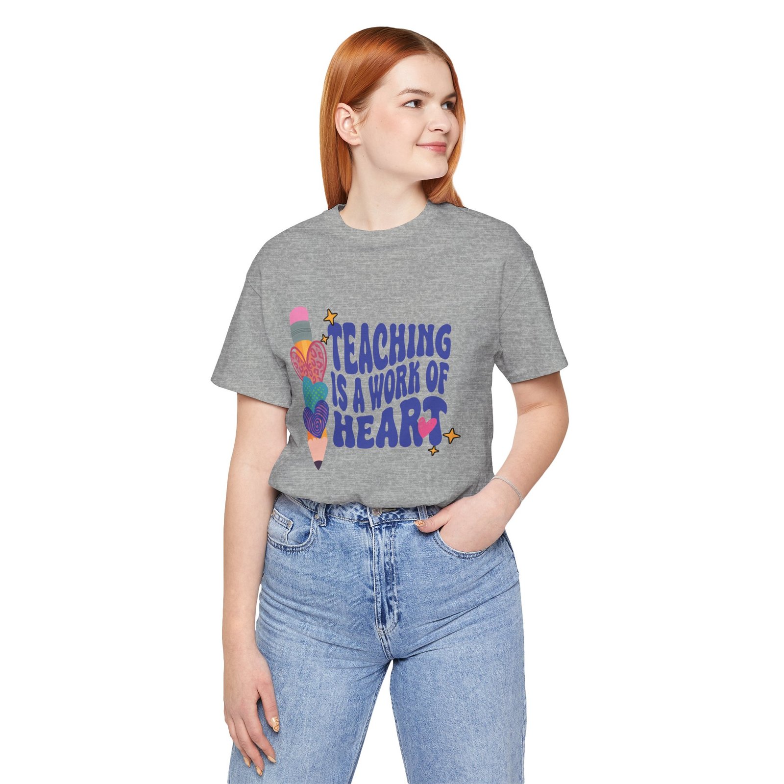 Teaching Is A Work of Heart T-Shirt - Image 6