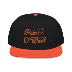Pato Oward Dukie-Patito Mexico Flag Flat Bill Snapback Cap (Embroidery) - Front & Back Print