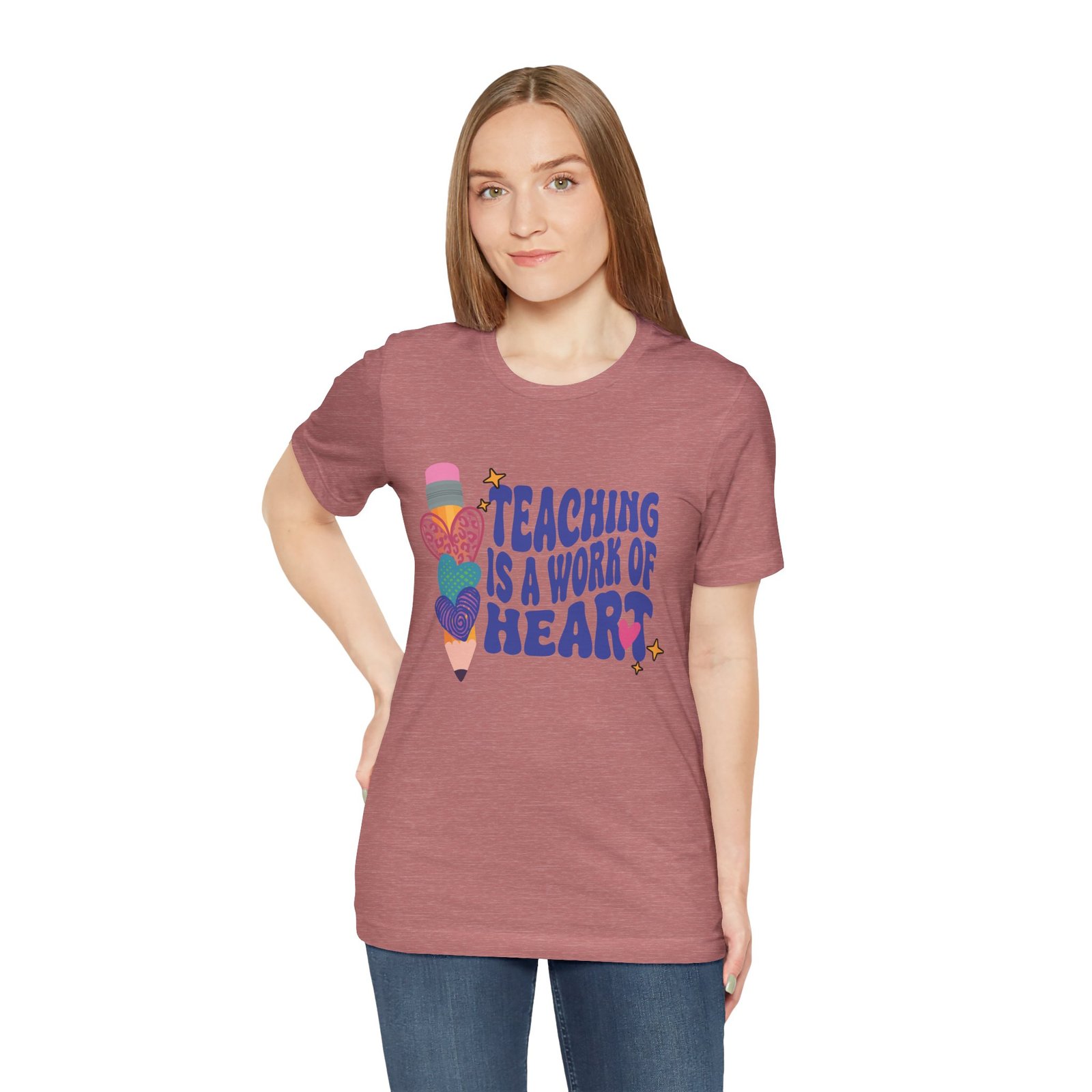 Teaching Is A Work of Heart T-Shirt - Image 2