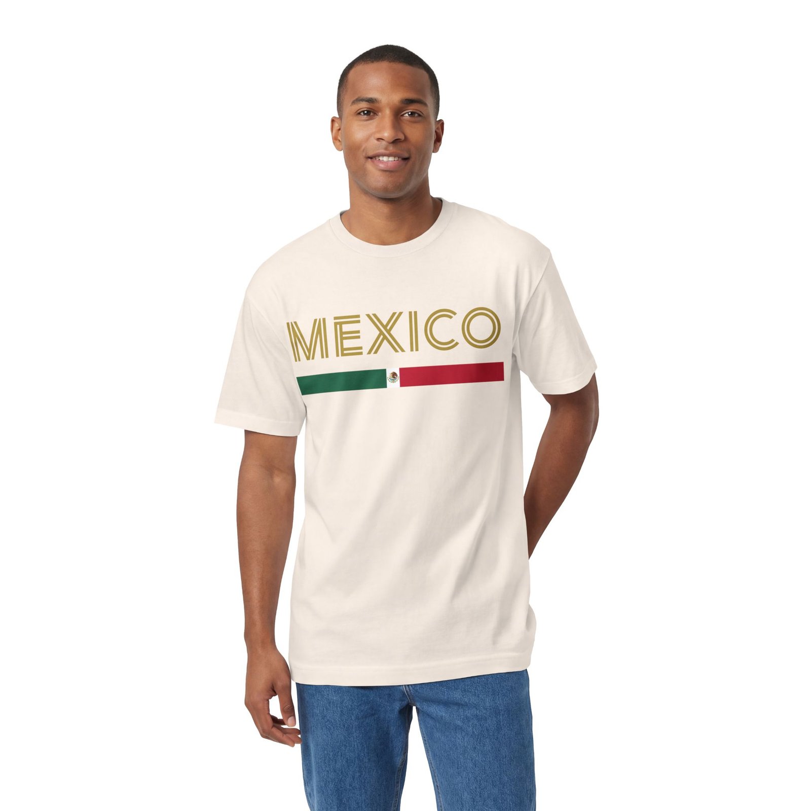Mexico Green White Red Flag Classic T-Shirt - Image 12