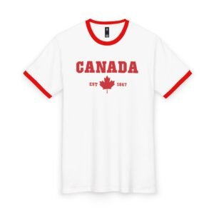 Canada Maple Leaf Ringer T-Shirt