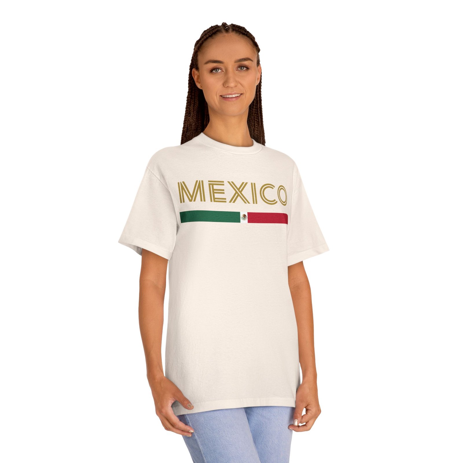 Mexico Green White Red Flag Classic T-Shirt - Image 11