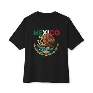 Mexico Coat of Arms Crest Eagle Oversized T-Shirt