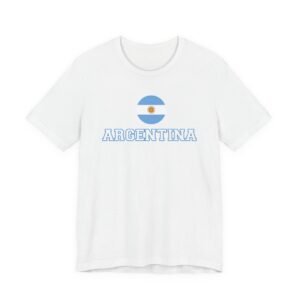 Argentina Round Flag T-Shirt