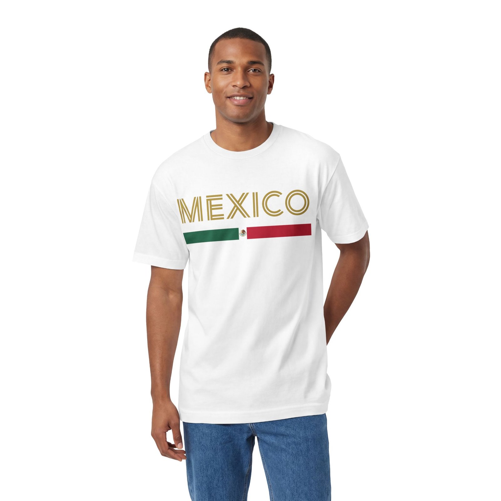 Mexico Green White Red Flag Classic T-Shirt - Image 6