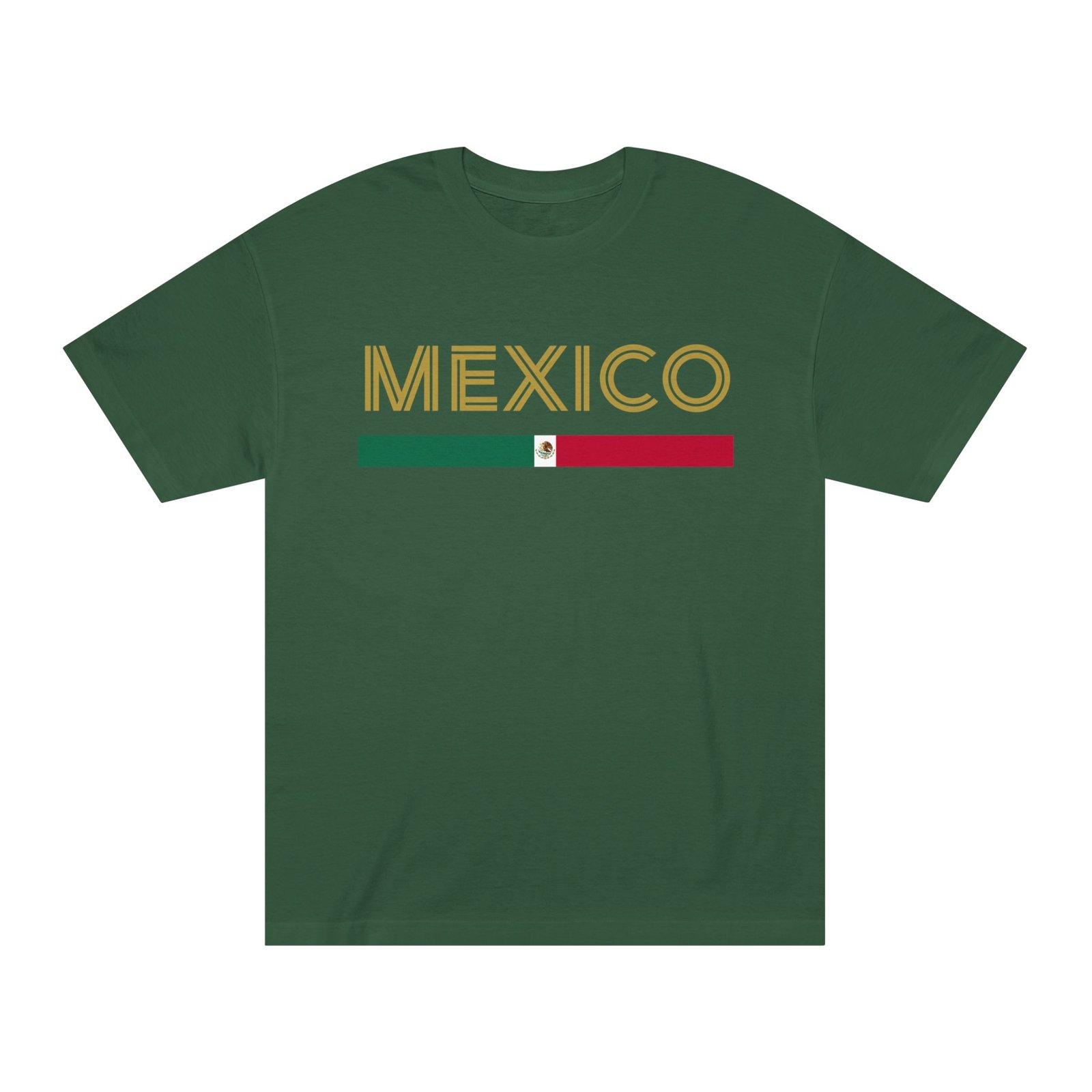 Mexico Green White Red Flag Classic T-Shirt - Image 7