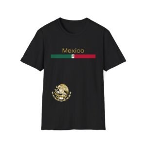 Mexico Flag Coat of Arms Eagle Softstyle T-Shirt
