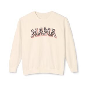 Mama Leopard Collegiate Lightweight Crewneck Sweatshirt