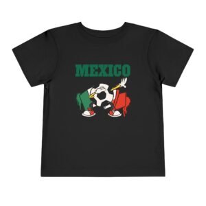 Mexico Soccer Ball Cartoon Dabbing Toddler T-Shirt