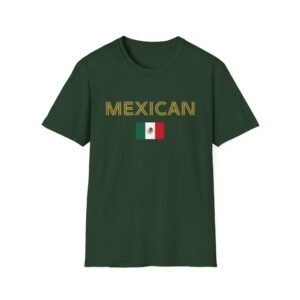 Mexican with Mexico Flag Born in Mexico T-Shirt