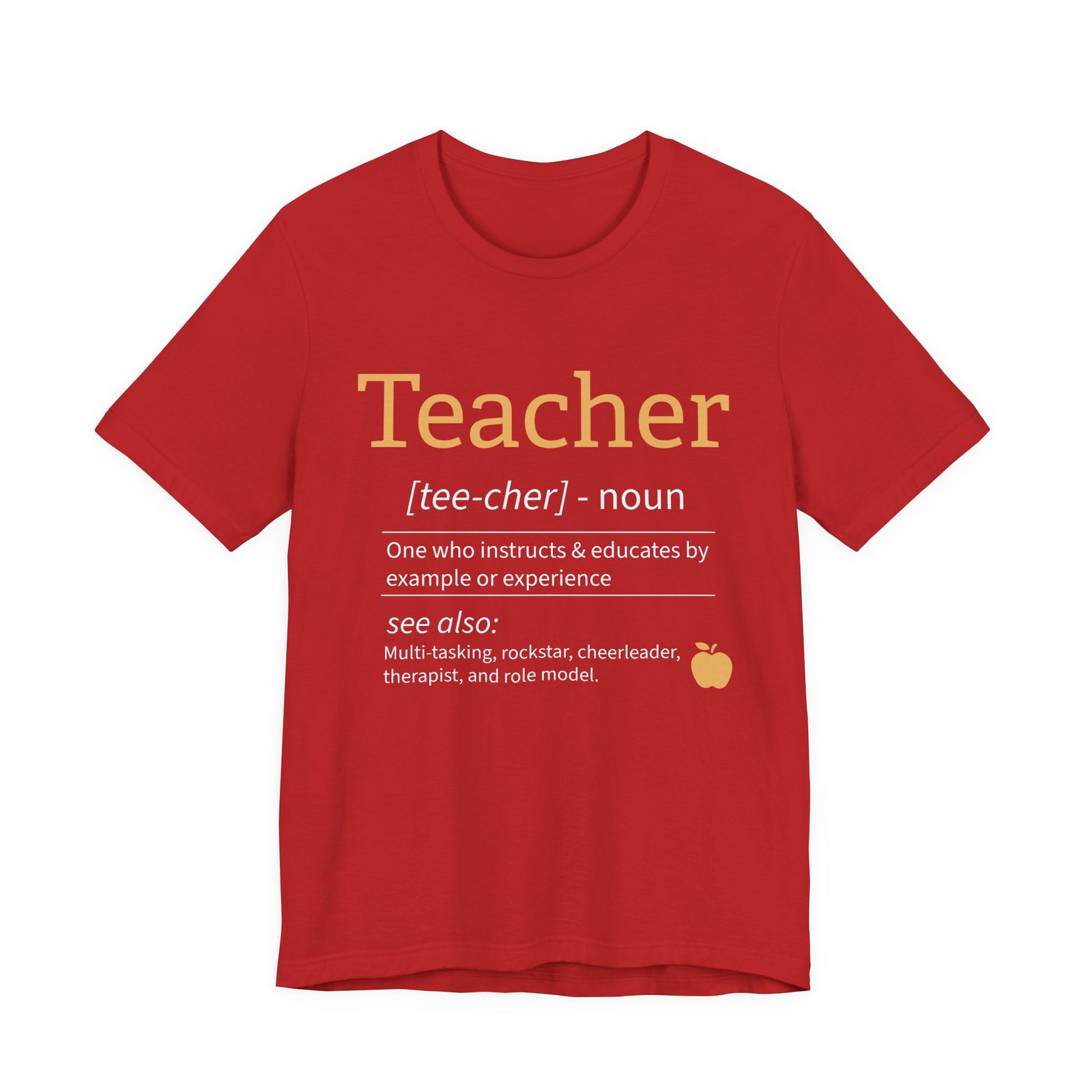 Teacher Noun Teacher Appreciation T-Shirt - Image 4
