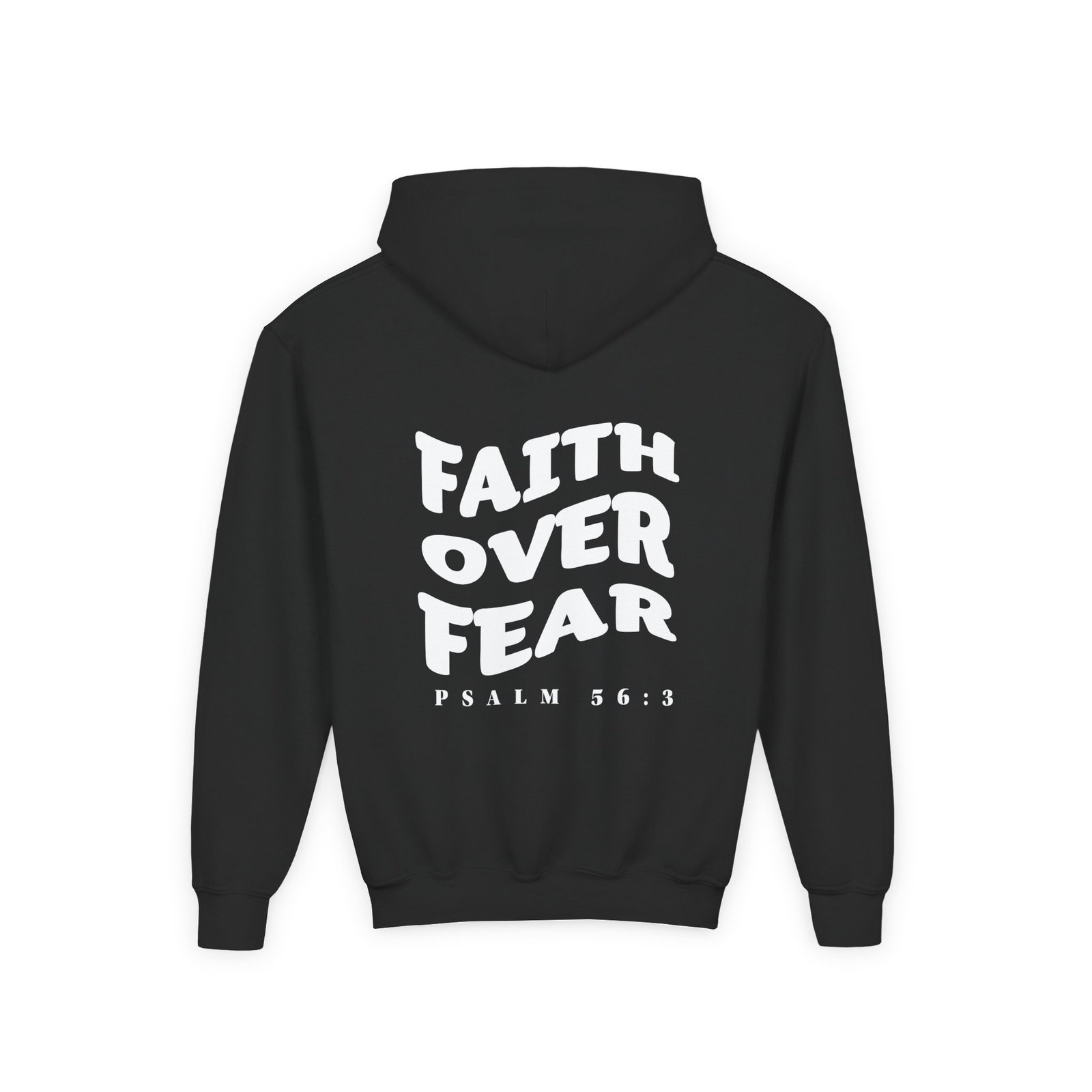Faith Over Fear Psalm 56:3 Youth Hoodie Sweatshirt - Image 5