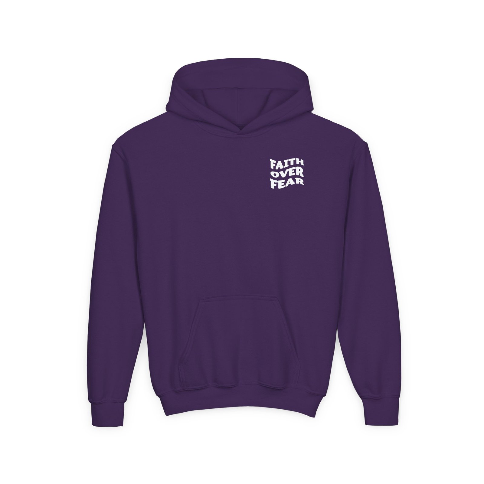 Faith Over Fear Psalm 56:3 Youth Hoodie Sweatshirt - Image 11