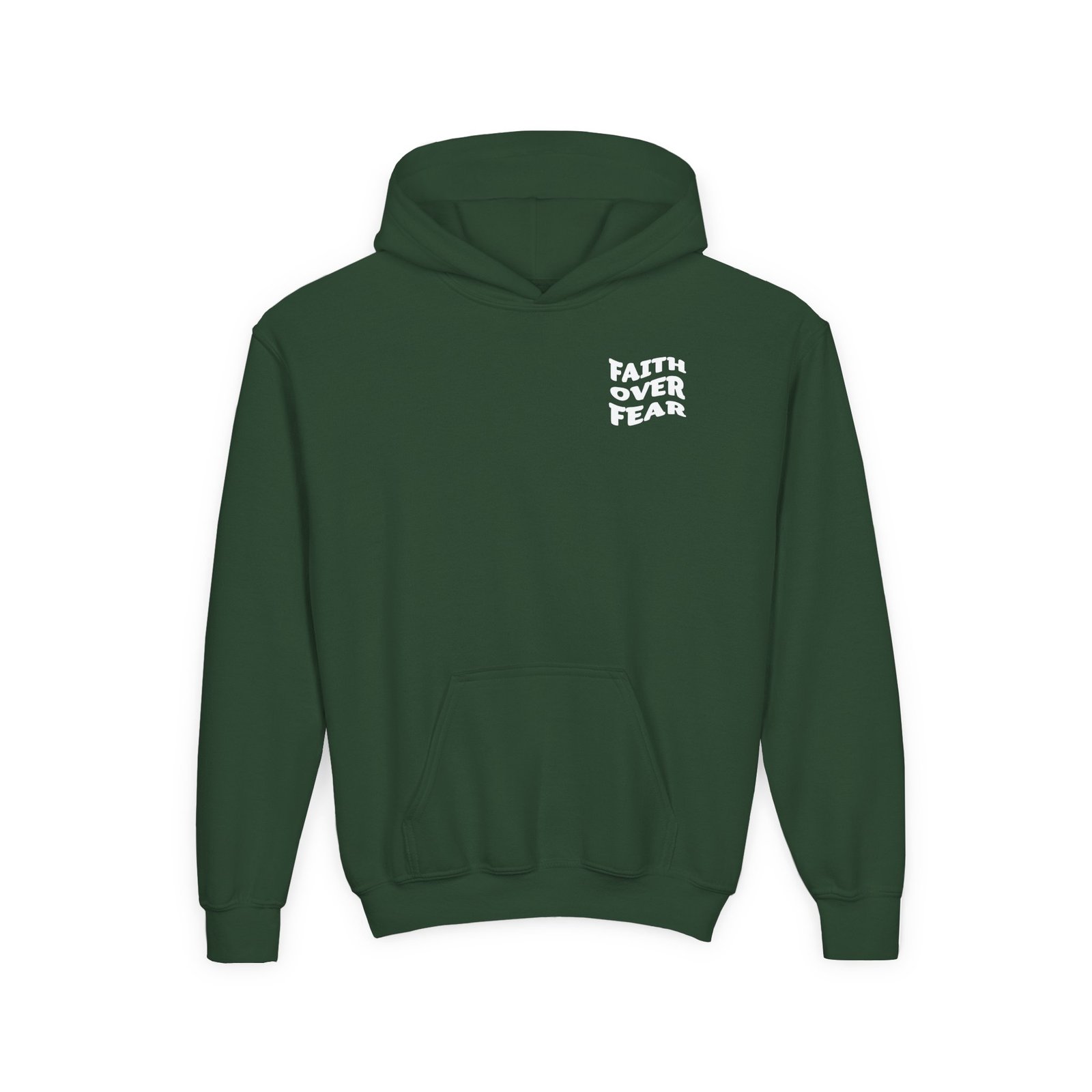 Faith Over Fear Psalm 56:3 Youth Hoodie Sweatshirt - Image 9