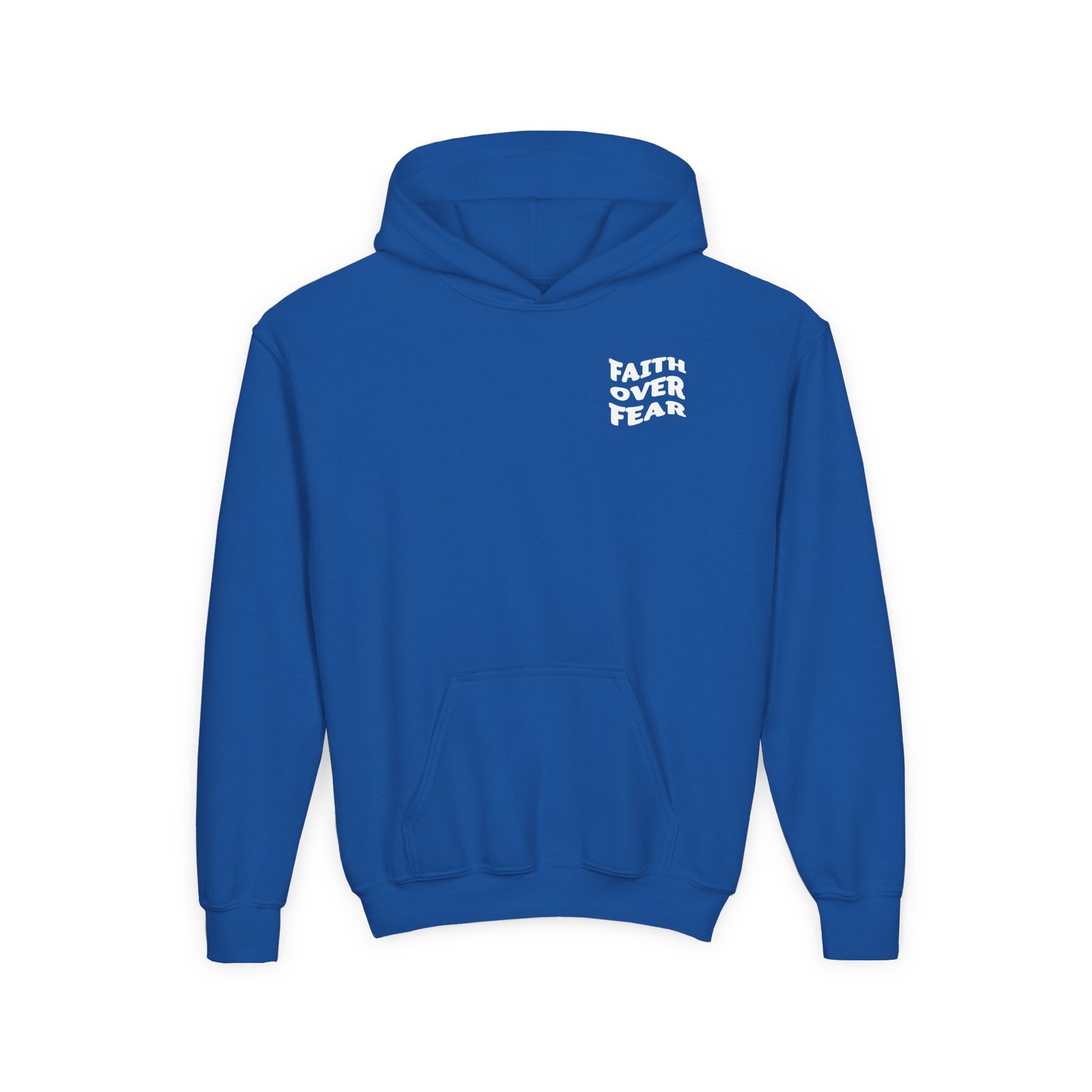 Faith Over Fear Psalm 56:3 Youth Hoodie Sweatshirt - Image 2