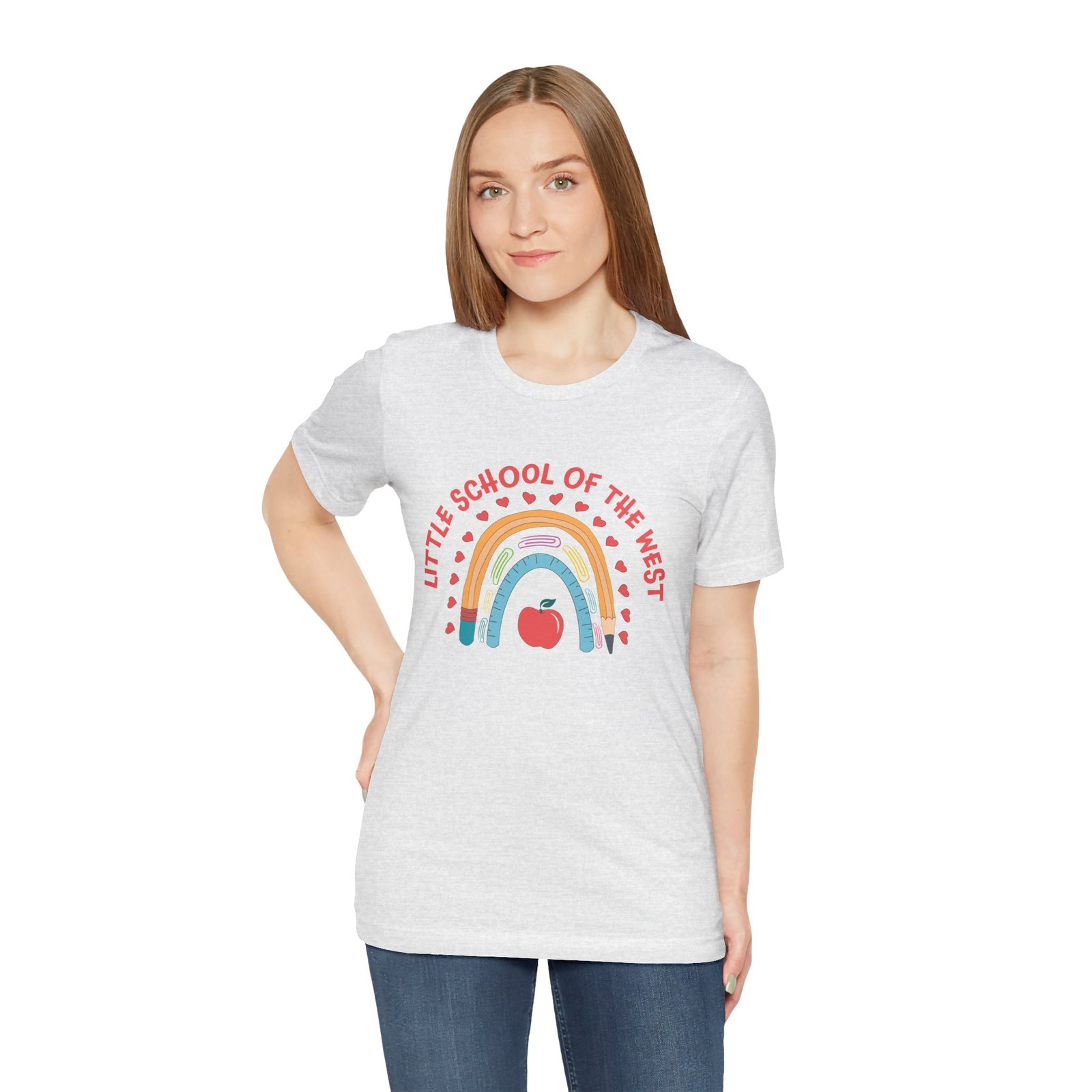 Little School of the West Rainbow Adult T-Shirt - Image 2