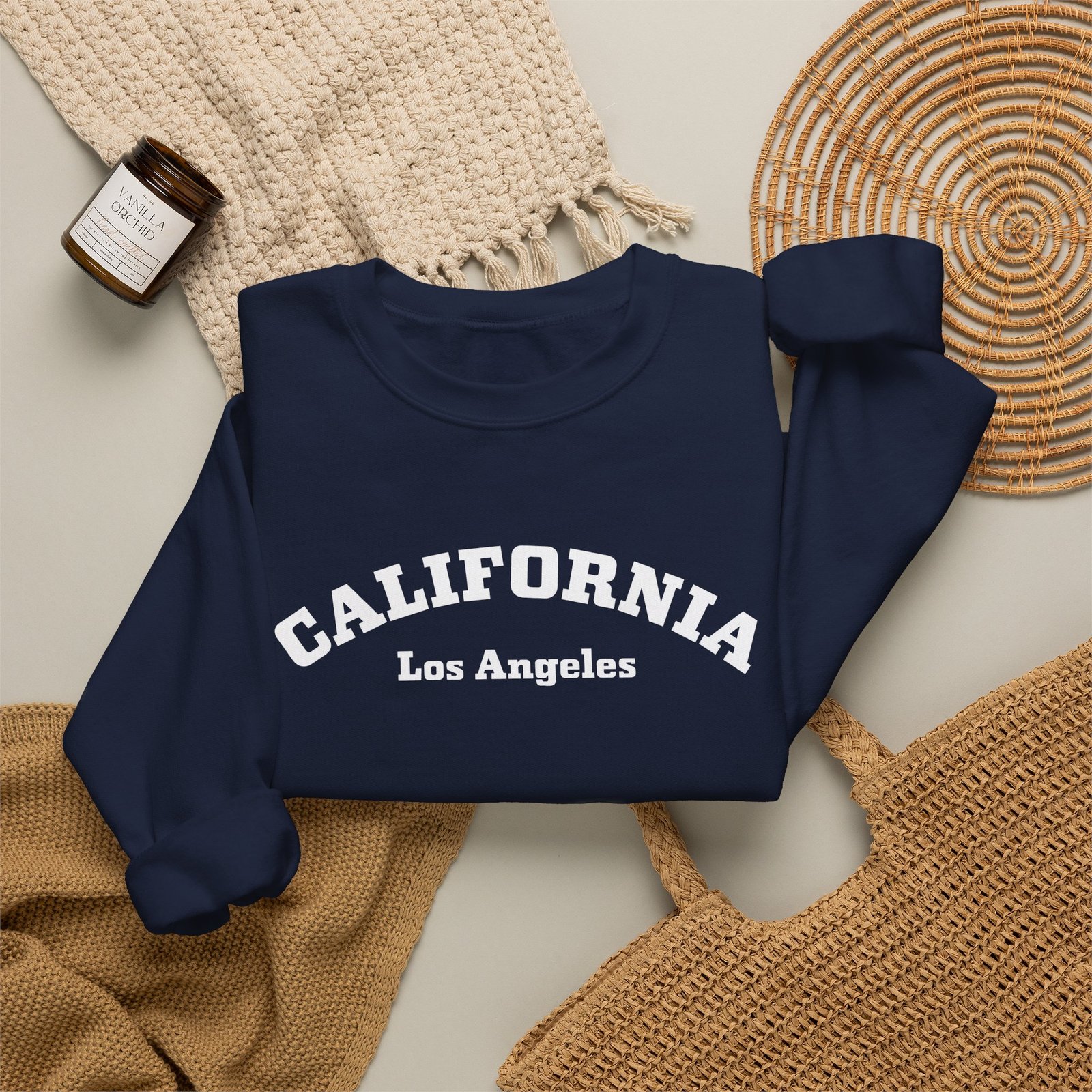 Los Angeles California Gildan Heavy Blend Crewneck Sweatshirt
