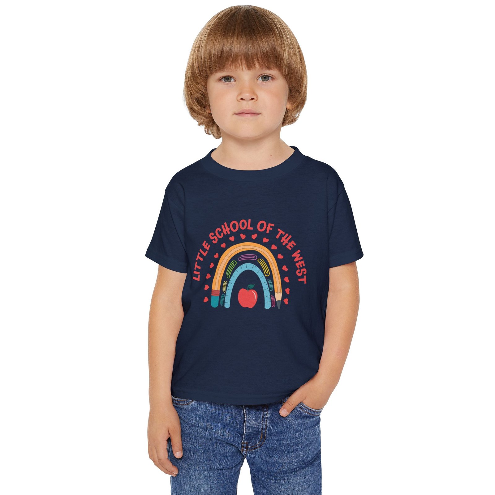 Little School of the West Rainbow Gildan Heavy Cotton™ TODDLER T-Shirt - Image 6