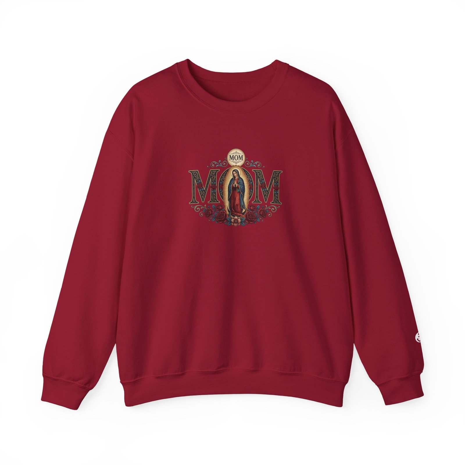 Guadalupe MOM Red Roses Crewneck Sweatshirt - Image 6