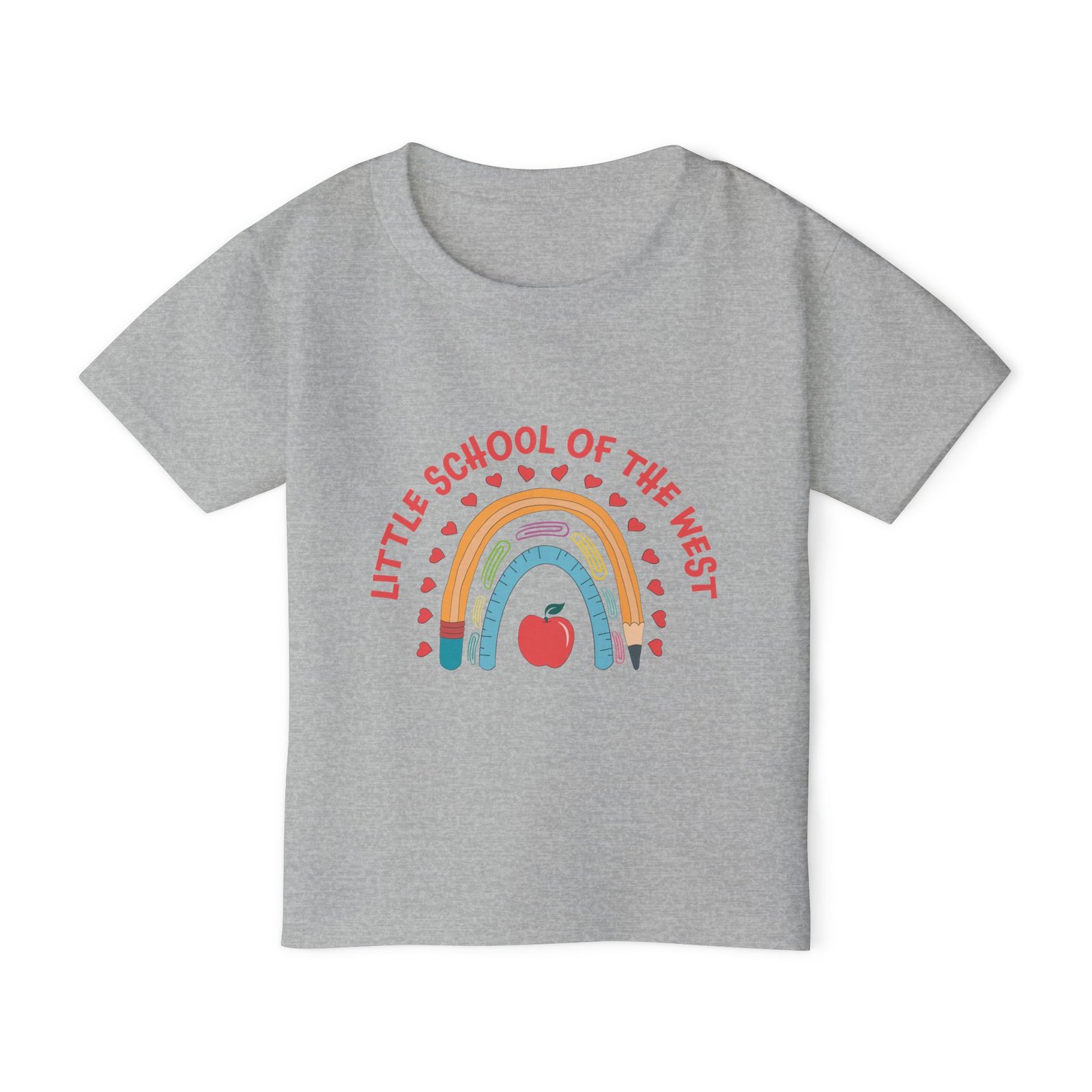 Little School of the West Rainbow Gildan Heavy Cotton™ TODDLER T-Shirt - Image 3