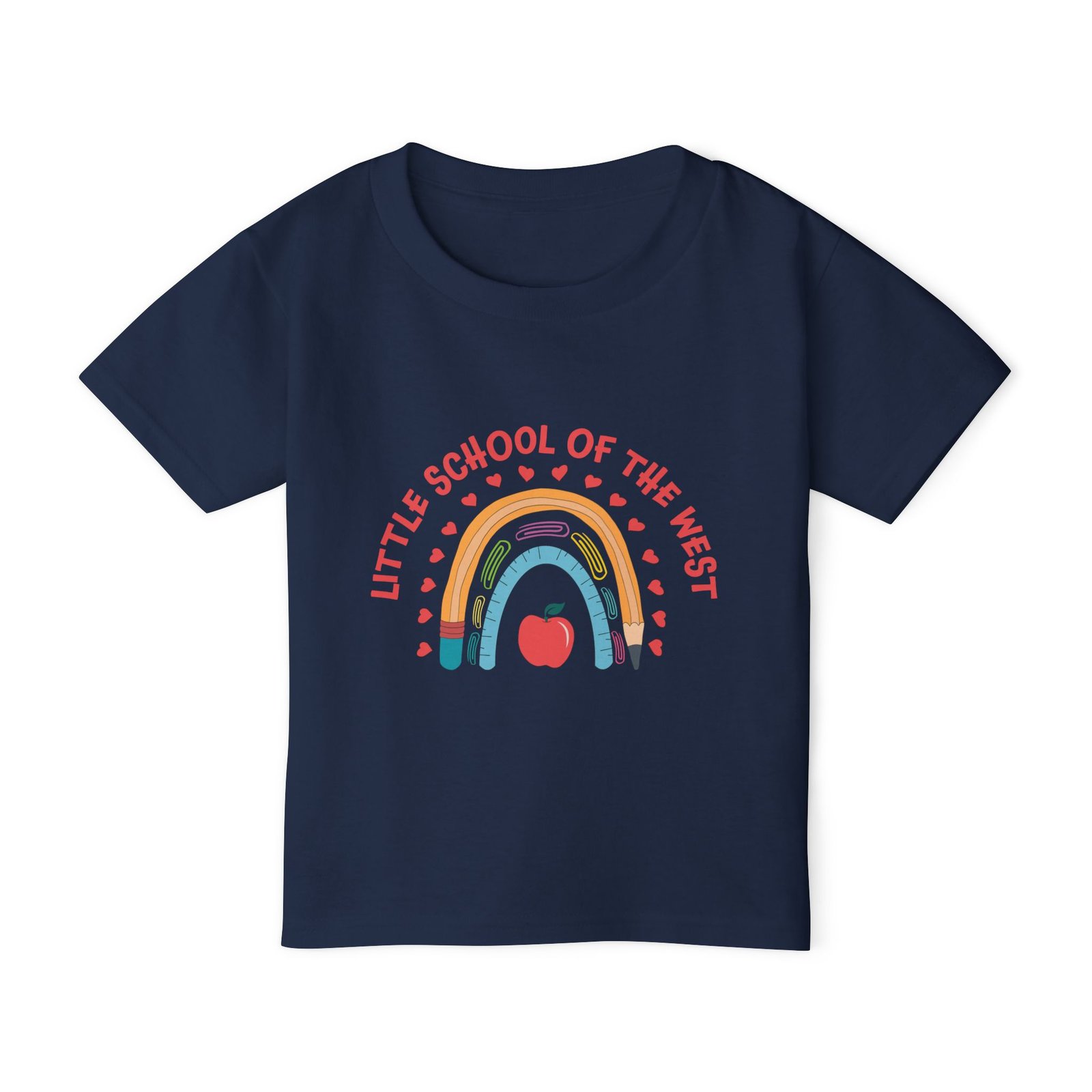 Little School of the West Rainbow Gildan Heavy Cotton™ TODDLER T-Shirt - Image 5
