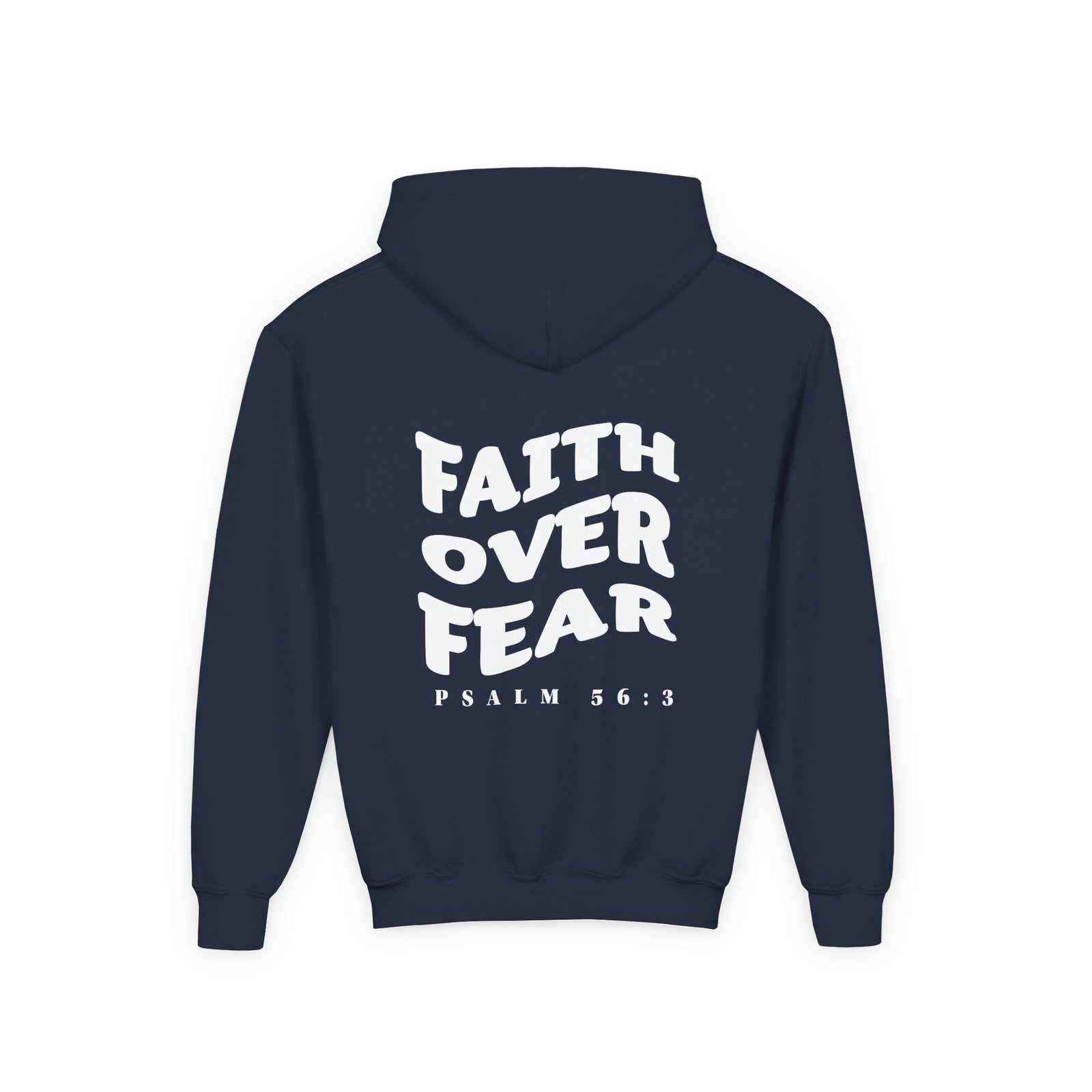 Faith Over Fear Psalm 56:3 Youth Hoodie Sweatshirt - Image 8