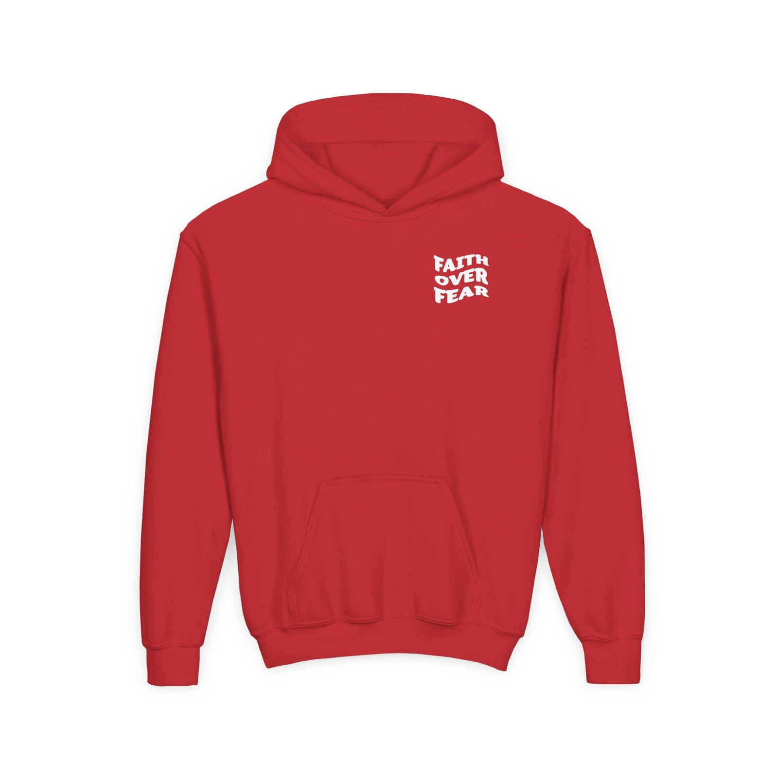 Faith Over Fear Psalm 56:3 Youth Hoodie Sweatshirt - Image 13
