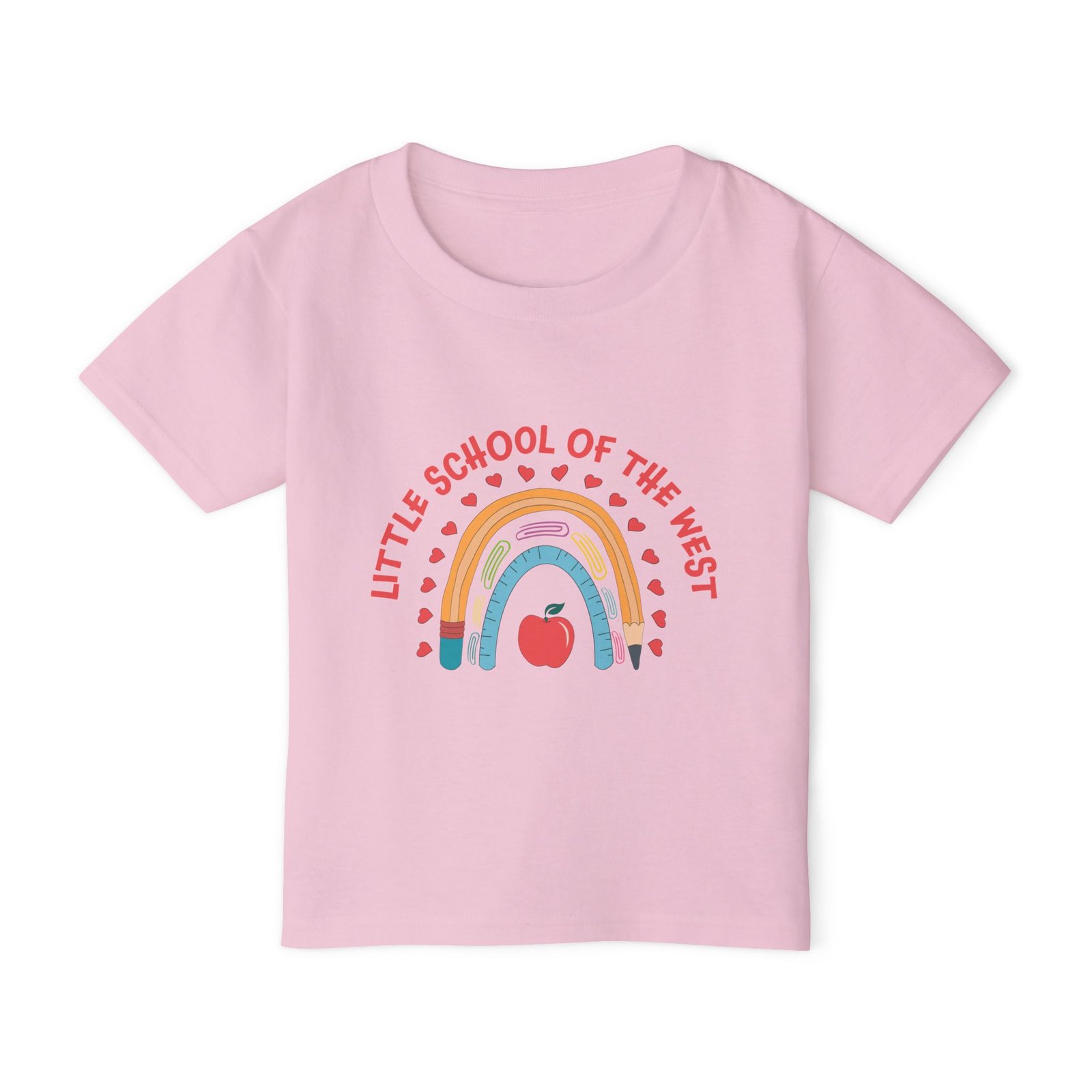 Little School of the West Rainbow Gildan Heavy Cotton™ TODDLER T-Shirt - Image 7
