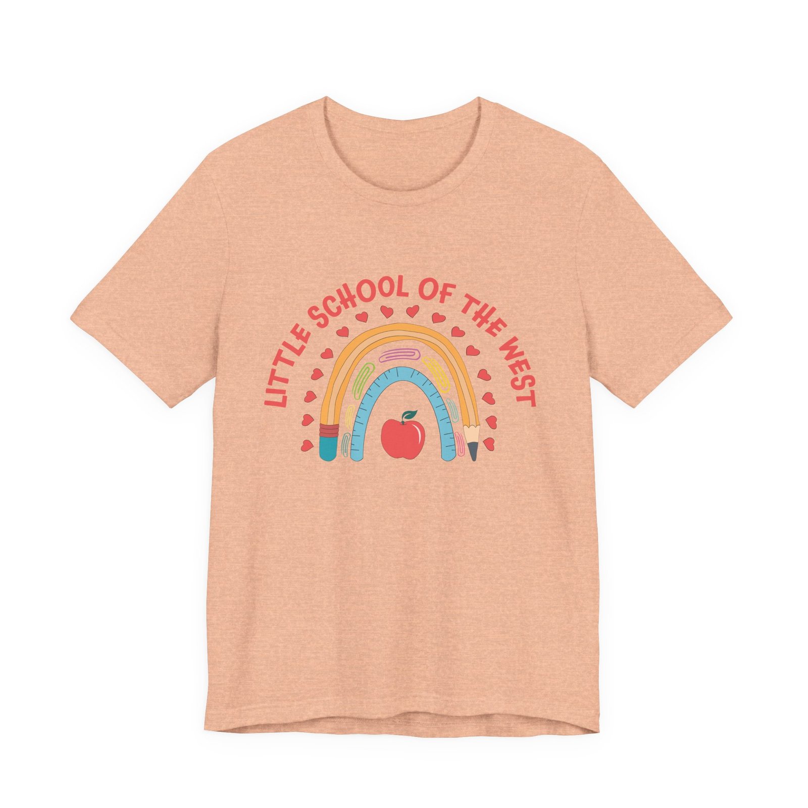 Little School of the West Rainbow Adult T-Shirt - Image 5