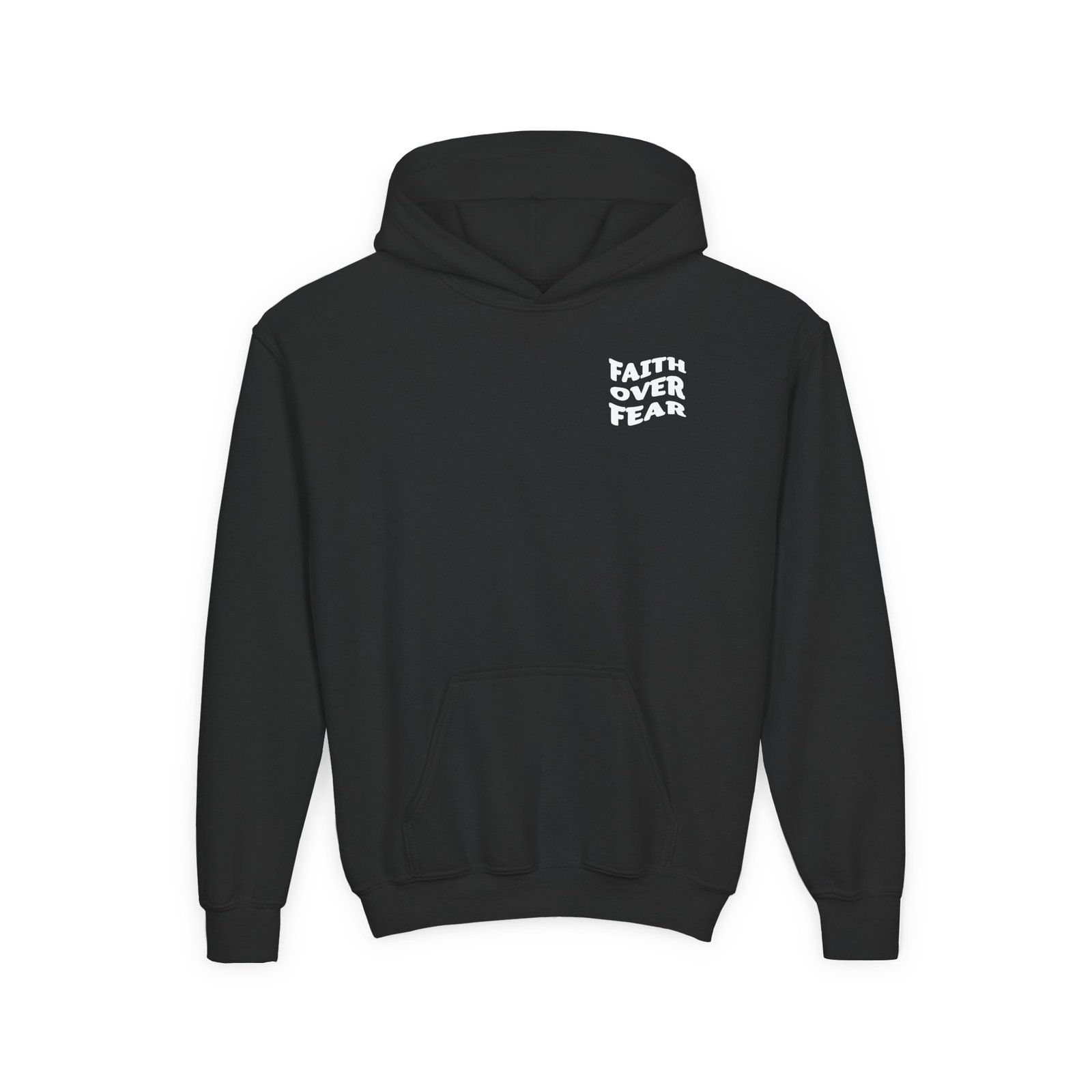 Faith Over Fear Psalm 56:3 Youth Hoodie Sweatshirt - Image 6