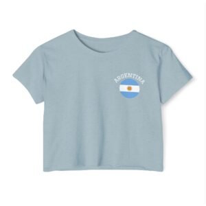 Argentina Round Flag Crop Top