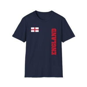 England Vertical with Flag National Team T-Shirt